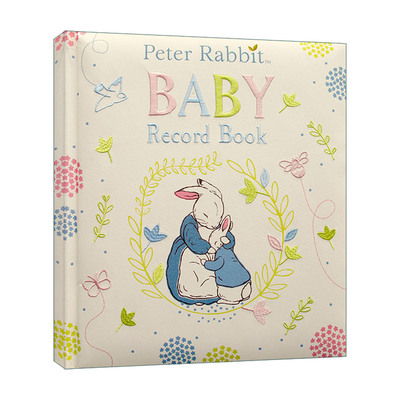 英文原版 Peter Rabbit Baby Record Book 彼得兔 宝宝成长记录小书 精装 英文版 进口英语原版书籍