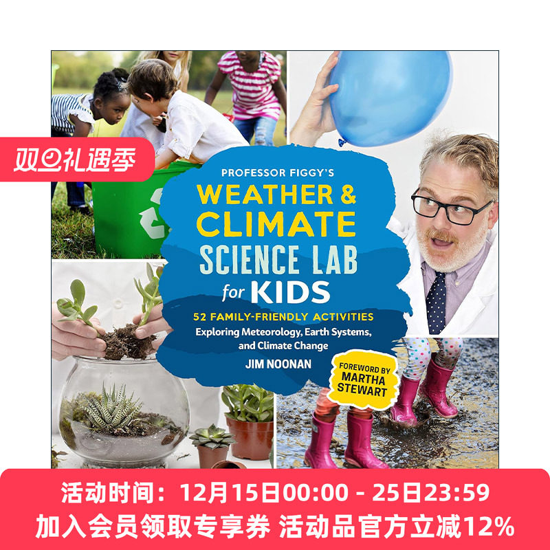 英文原版 Professor Figgy's Weather and Climate Science Lab for Kids 给孩子的天气和气候实验室英文版 进口英语原版书籍