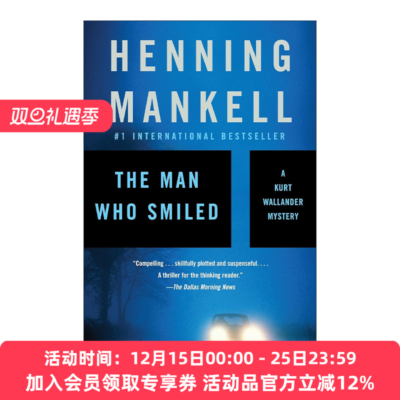 微笑的男人神探维兰德系列4 英文原版 The Man Who Smiled Kurt Wallander Mysteries 04同名美剧原著金匕首奖得主Henning Mankell