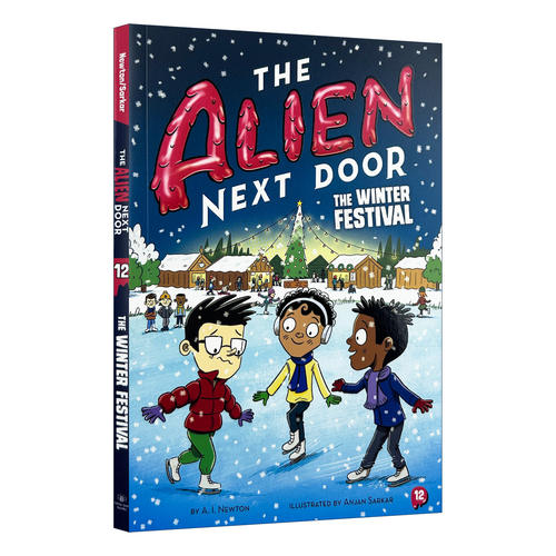 英文原版 The Alien Next Door 12 The Winter Festival 隔壁的外星人12 英文版 进口英语原版书籍