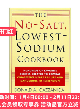 英文原版 The No-Salt Lowest-Sodium Cookbook 无盐 低钠食谱 英文版 进口英语原版书籍