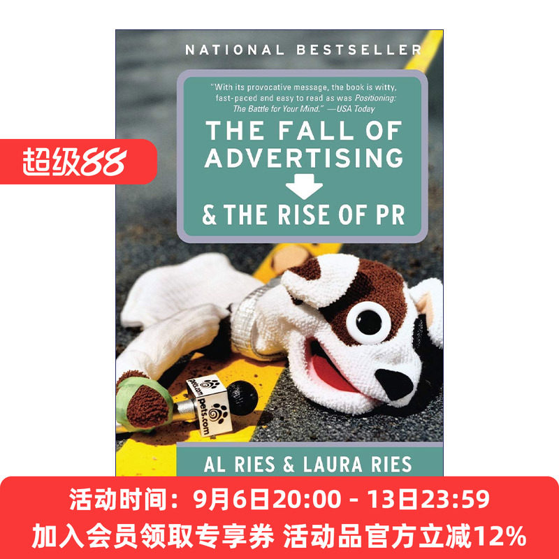 广告的没落 英文原版 The Fall of Advertising and the Rise PR 公关的崛起 定位之父Al Ries艾里斯 英文版 进口英语原版书籍