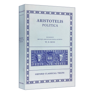 Aristotle 进口英语原版 Politica 英文版 书籍 亚里士多德政治学 英文原版