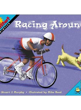 英文原版 Mathstart Level 2 Racing Around 数学启蒙绘本2级 英文版 进口英语原版书籍