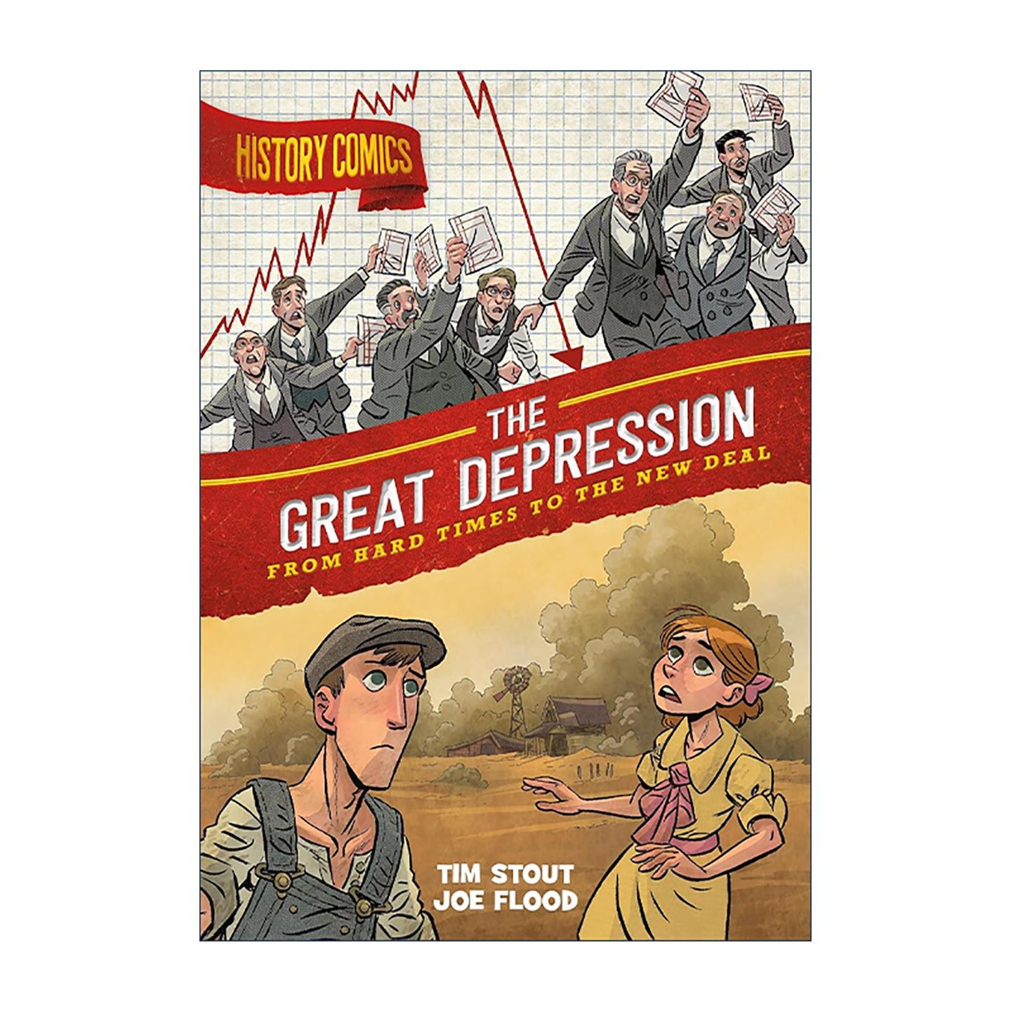 英文原版 History Comics The Great Depression 历史漫画 大萧条 从艰难时期到新政 英文版 进口英语原版书籍