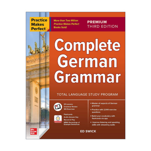 熟能生巧 德语语法全集 原版 Practice Makes Perfect Complete German Grammar 第3版 进口原版书籍