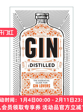 英文原版 Gin Distilled 蒸馏杜松子酒 金酒爱好者的指南 精装 英文版 进口英语原版书籍