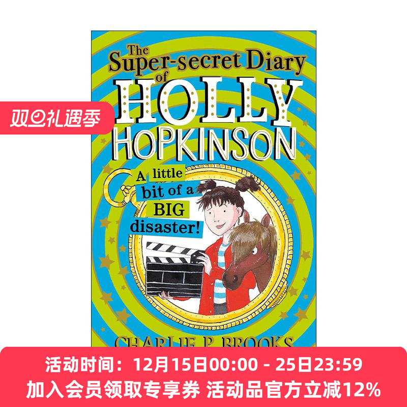 英文原版 Holly Hopkinson: a Little Bit of a Big Disaster 霍莉的超级秘密日记2 青少年幽默插画故事书 进口英语原版书籍