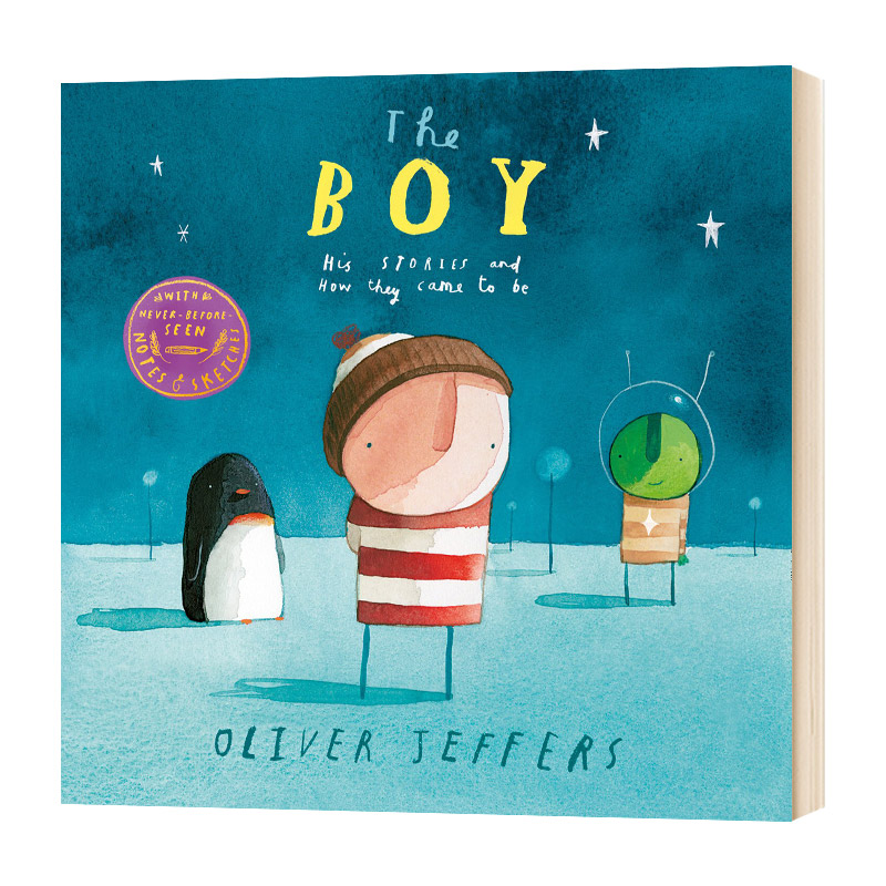 摘星星的孩子四本合集 英文原版绘本 智慧小孩 精装 The Boy His Stories and How They Came to be 奥利弗杰夫斯Oliver Jeffers