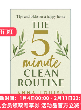 英文原版 The 5 Minute Clean Routine 五分钟清洁日常 打造幸福家庭的小贴士和技巧 精装 英文版 进口英语原版书籍