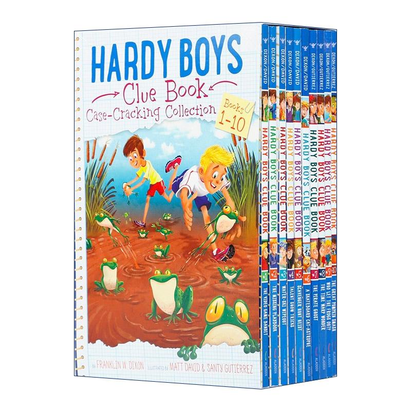 英文原版 Hardy Boys Clue Book Case-Cracking Collection 哈迪男孩 谜案系列1-10册盒装 英文版 进口英语原版书籍
