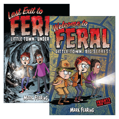 英文原版 Frights from Feral 野性恐惧系列2册 儿童冒险漫画 Mark Fearing 英文版 进口英语原版书籍