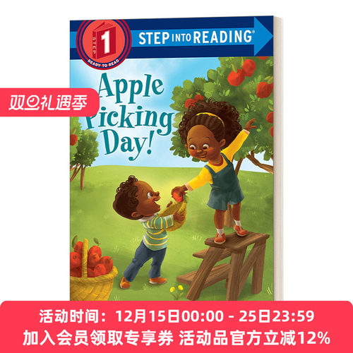 英文原版摘苹果的一天