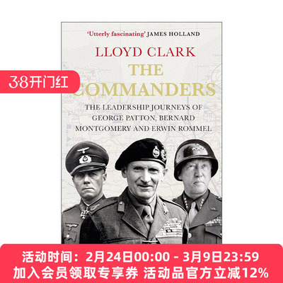 英文原版 The Commanders 指挥官们 乔治巴顿 伯纳德蒙哥马利 埃尔文隆美尔的领军之路 军事历史人物传记 英文版 进口英语原版书籍