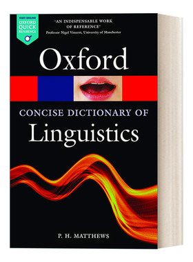 英文原版 The Concise Oxford Dictionary of Linguistics 牛津语言学简明词典 英文版 进口英语原版书籍