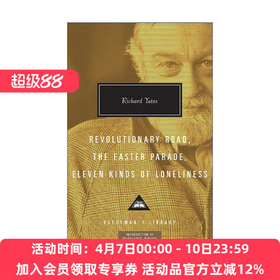 英文原版 Revolutionary Road The Easter Parade Eleven Kinds of Loneliness 革命之路 复活节游行 十一种孤独 理查德·耶茨