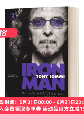 英文原版 Iron Man My Journey through Heaven and Hell with Black Sabbath 钢铁人 重金属传奇 黑色安息日乐队 吉他手Tony自传