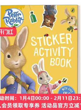 英文原版 Peter Rabbit Animation Sticker Activity Book  彼得兔动画电影 儿童贴纸活动书 英文版 进口英语原版书籍