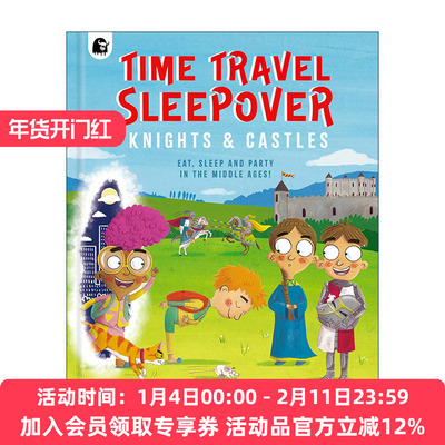 英文原版 Time Travel Sleepover Knights & Castles 时间穿越者 2 骑士与城堡 儿童科普百科精装 英文版 进口英语原版书籍