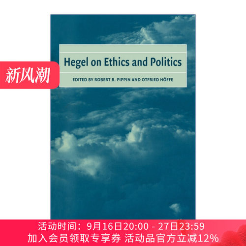 黑格尔论伦理与政治  英文原版 Hegel on Ethics and Politics 罗伯特·皮平 剑桥德国哲学传统丛书系列 英文版 进口英语原版书籍
