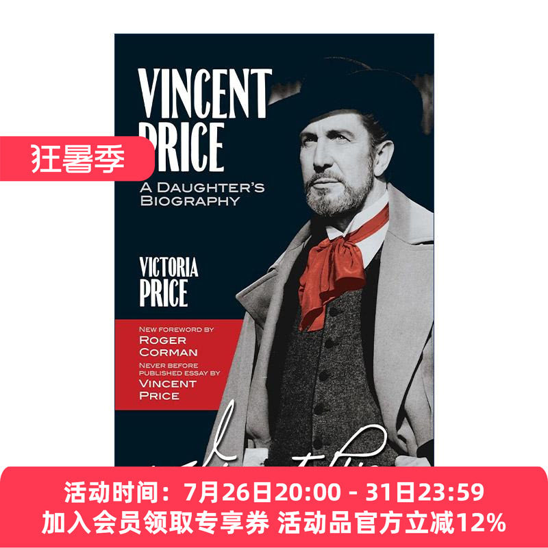 英文原版 Vincent Price 文森特·普莱斯传 女儿回忆录 好莱坞 剪刀手爱德华 英文版 进口英语原版书籍