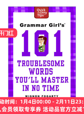 英文原版 Grammar Girl's 101 Troublesome Words You'll Master in No Time 语法女王101个麻烦单词 英文版 进口英语原版书籍