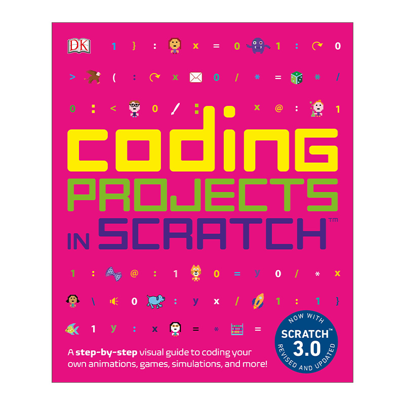 英文原版 Coding Projects in Scratch DK儿童Scratch编程项目 Carol Vorderman 英文版 进口英语原版书籍