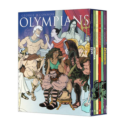 英文原版 Olympians Boxed Set Books 1-6 奥林匹斯主神系列漫画小说6册盒装 1-6 英文版 进口英语原版书籍