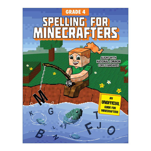 英文原版 我的世界 英语拼写4年级 Spelling for Minecrafters Grade 4 帮助孩子提高语言技能 非官方手册 英文版进口英语原版书籍