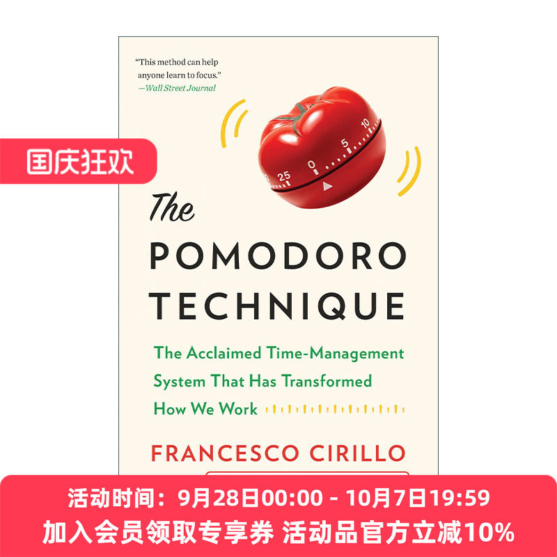间歇高效率的番茄工作法 英文原版 The Pomodoro Technique Francesco Cirillo 精装 英文版 进口英语原版书籍