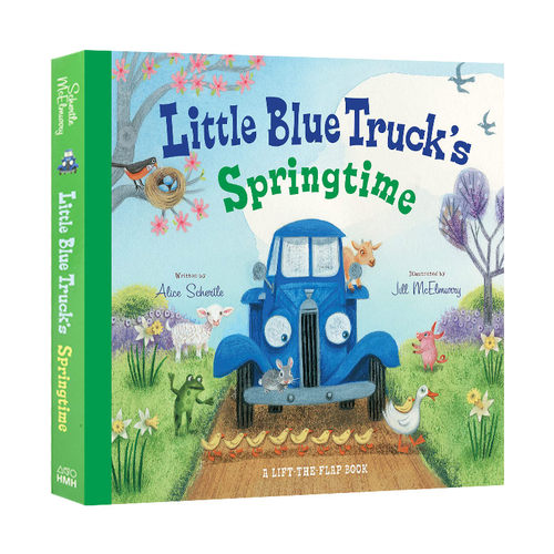 英文原版 Little Blue Truck s Springtime 蓝色小卡车的春天 绘本 英文版 进口英语原版书籍