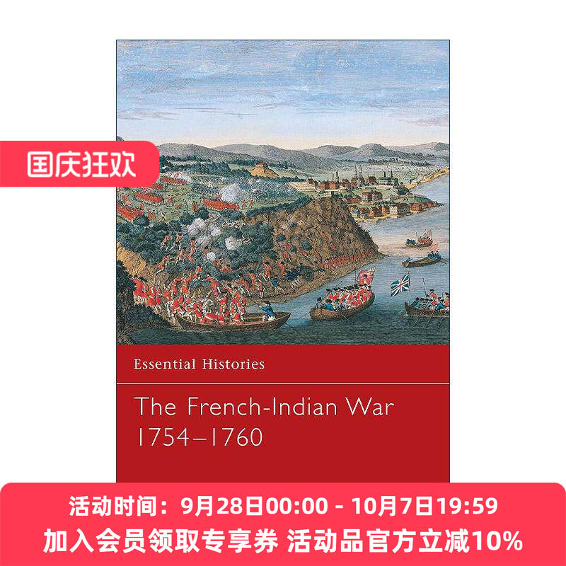 英文原版 The French-Indian War 法国印第安人战争 1754–1760年 全彩插画战争历史系列 英文版 进口英语原版书籍