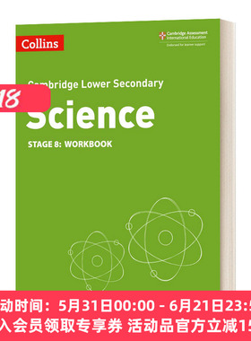 英文原版 Collins Cambridge Lower Secondary Science Workbook Stage 8 柯林斯剑桥初中科学练习册 第八阶段 英文版 进口英语书