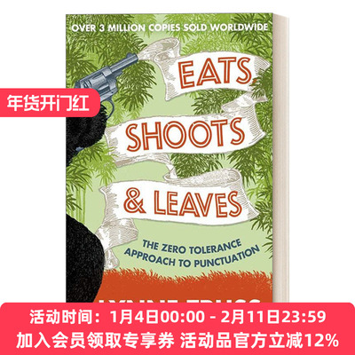 英文原版 Eats Shoots And Leaves 熊猫吃射走 琳恩·特鲁斯童书 正确标点运用 英文版 进口英语原版书籍