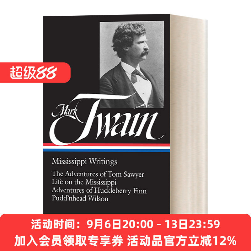 马克吐温 英文原版小说 Mark Twain Mississippi Writings LOA #5 密西西比河作品集 精装美国文库 英文版 进口英语原版书籍