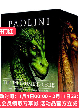 英文原版 The Inheritance Cycle 4-Book Hard Cover Boxed Set 遗产四部曲 伊拉龙长老 4册精装盒装套装 Christopher Paolini