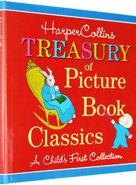 Goodnight Moon 晚安月亮绘本英文原版书正版进口书籍柯林斯英文版故事合集 HarperCollins Treasury of Picture Book从头到脚