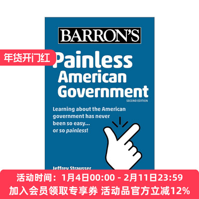 英文原版 Painless American Government Second Edition 巴朗无痛美国政府 第2版 英文版 进口英语原版书籍