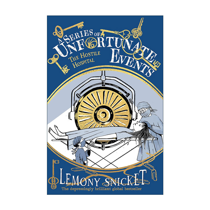 英文原版 The Hostile Hospital 波特莱尔大冒险8 真假医生 25周年新版 雷蒙尼·斯尼科特经典儿童奇幻文学 进口英语原版书籍