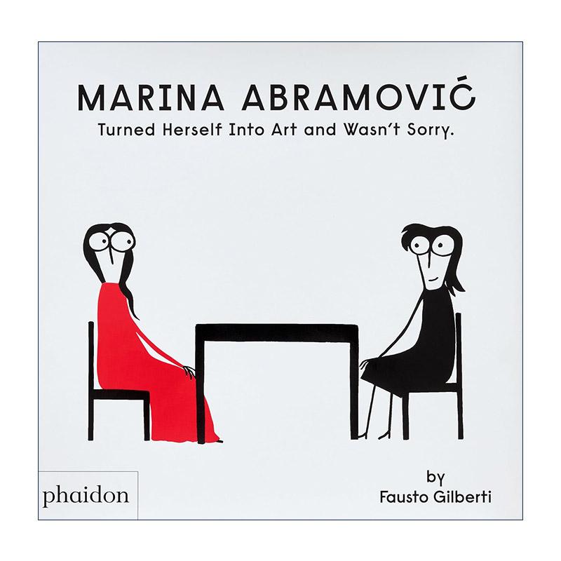 英文原版 Marina Abramovic Turned Herself Into Art and Wasn't Sorry. 玛丽娜·阿布拉莫维奇传记精装绘本 把自己变成艺术