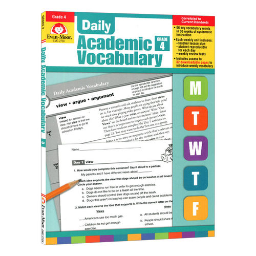 英文原版 Daily Academic Vocabulary Grade 4 TE 每日练习系列 专业词汇 四年级 完整版 英文版 进口英语原版书籍