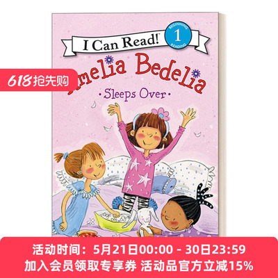 阿米莉亚在外过夜 英文原版 Amelia Bedelia Sleeps Over 糊涂女佣分级阅读 I Can Read Level 1 英文版 进口英语原版书籍