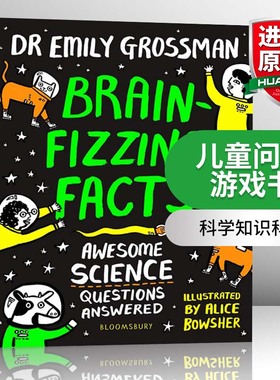 英文原版 Brain-fizzing Facts 儿童问答游戏书 科学问题解答 英文版 进口英语原版书籍