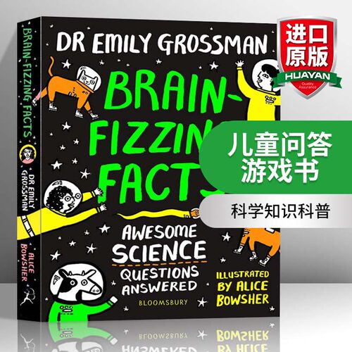 英文原版 Brain-fizzing Facts 儿童问答游戏书 科学问题解答 英文版 进口英语原版书籍