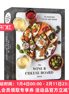英文原版 The Wine and Cheese Board Deck 葡萄酒与芝士 创意搭配指南卡片 美味配方 Meg Quinn 英文版 进口英语原版书籍
