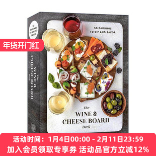 英文原版 The Wine and Cheese Board Deck 葡萄酒与芝士 创意搭配指南卡片 美味配方 Meg Quinn 英文版 进口英语原版书籍