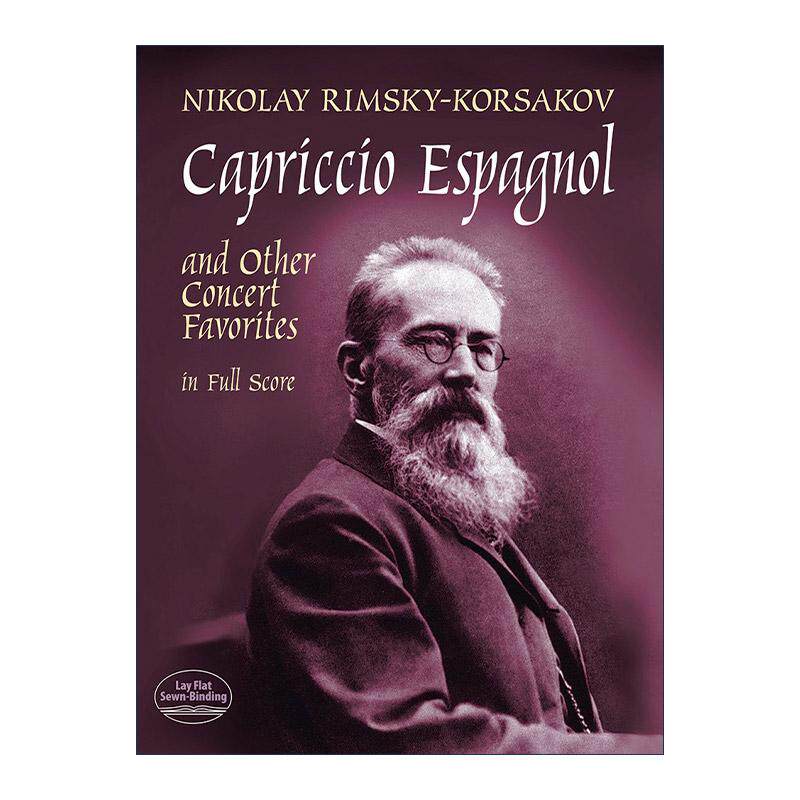 英文原版 Capriccio Espagnol and Other Concert Favorites in Full Score 西班牙随想曲与其他音乐会名曲作品集全谱 英文版进口