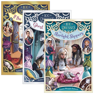 英文原版 100 Dresses 一百条裙子系列1-3册 青少年幻想冒险小说 Susan Maupin Schmid 英文版 进口英语原版书籍