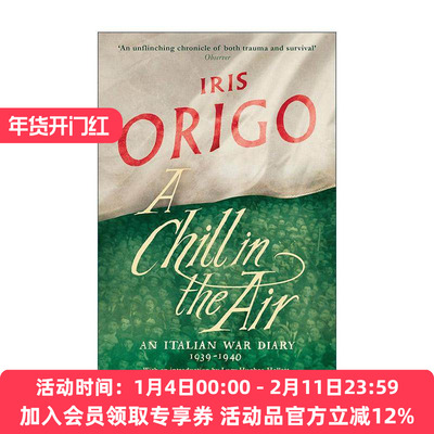 英文原版 A Chill in the Air 空气中的寒意 1939-1940年意大利战争日记 英文版 进口英语原版书籍