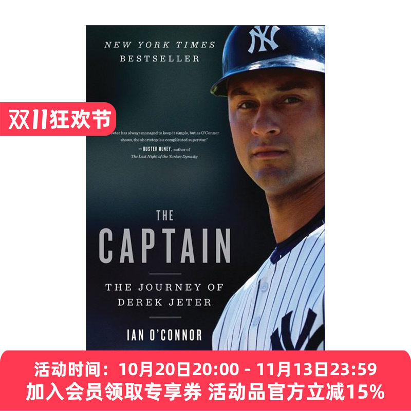 纽约之子 英文原版 The Captain MLB人物扬基队长Derek Jeter 英文版 进口英语原版书籍